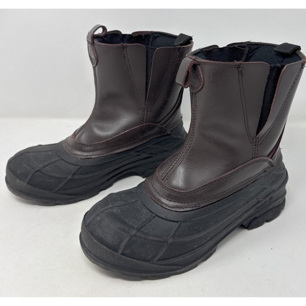 Kamik Dawson Boots Size 8 Gaucho Brown‎ Leather Men's Thinsulate Waterproof